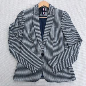 Tommy Hilfiger- Blazer  (Linen Viscose Twill Stripe)